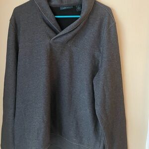 Perry Ellis Charcoal Shawl Collar Pullover